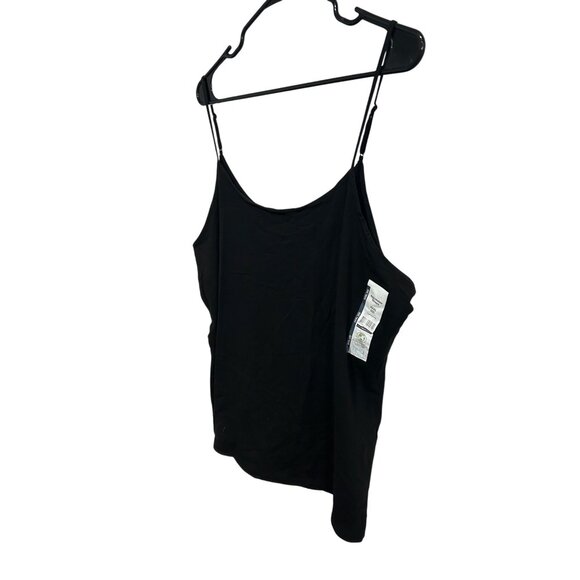 NWT Time And Tru Black Plus Size Camisole Tank Top Adjustable Straps SZ XXXL - Picture 3 of 9